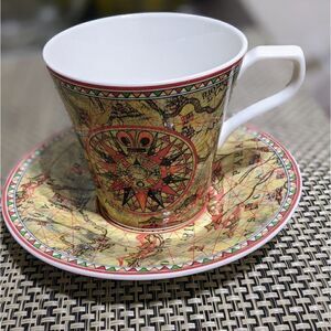 Saint James Super Strong Fine China Hankook tea cup +plate